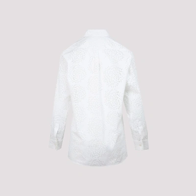 Shop Alaïa Embroidered Shirt In White