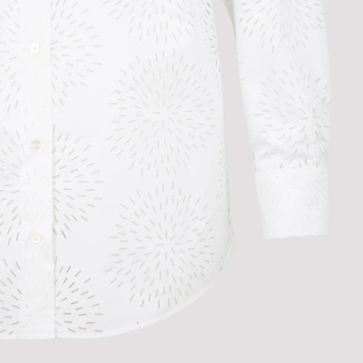 Shop Alaïa Embroidered Shirt In White