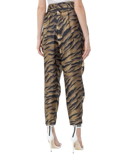 Shop Dsquared2 Printed Tapered Pants In Multi