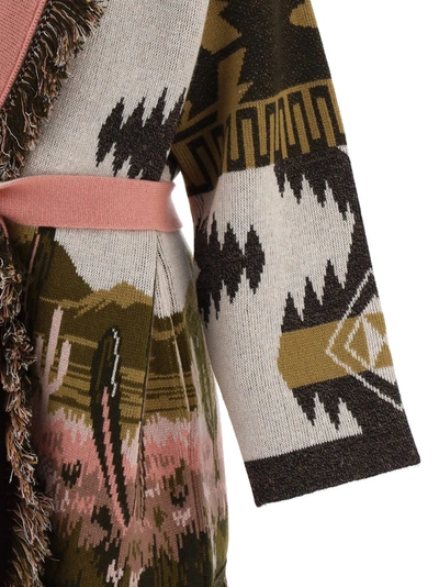 Shop Alanui Saguaro Lovers Cardigan In Multi