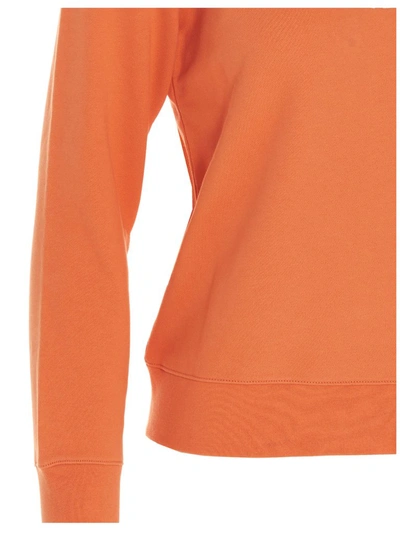 Shop A.p.c. Tina Logo Sweatshirt In Orange