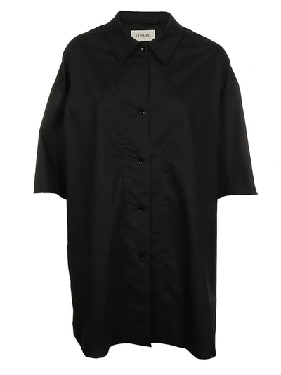 Shop Lemaire Twisted Maxi Shirt In Black