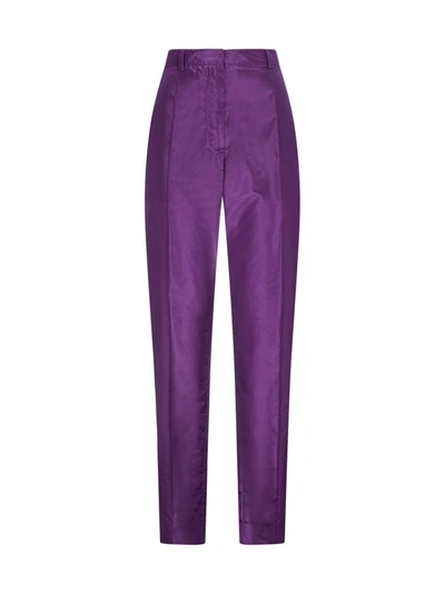 Shop Prada Taffeta Straight In Purple