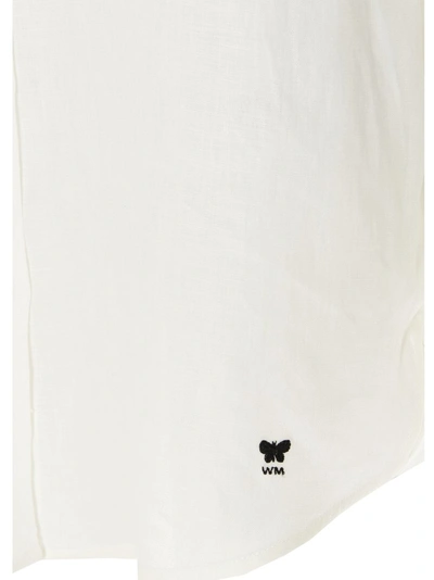 Shop Weekend Max Mara Logo Embroidered Shirt In White