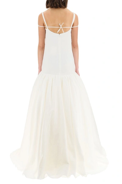 Shop Jacquemus La Robe Amour Maxi Dress In White