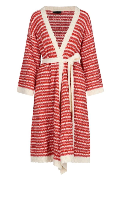 Shop Alanui Desert Summer Knit Kimono In Multi