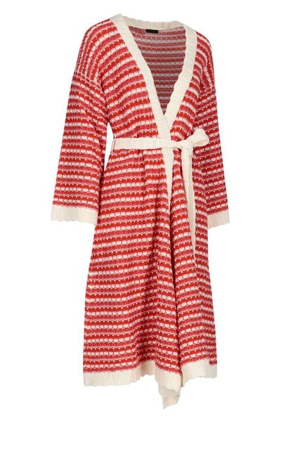 Shop Alanui Desert Summer Knit Kimono In Multi