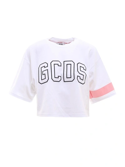 Shop Gcds Logo Cropped T In White