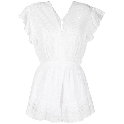 Shop Isabel Marant Étoile Broderie Anglaise Jumpsuit In White