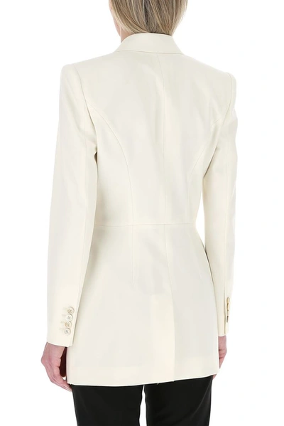 Shop Alexander Mcqueen Single Breasted Blazer In White