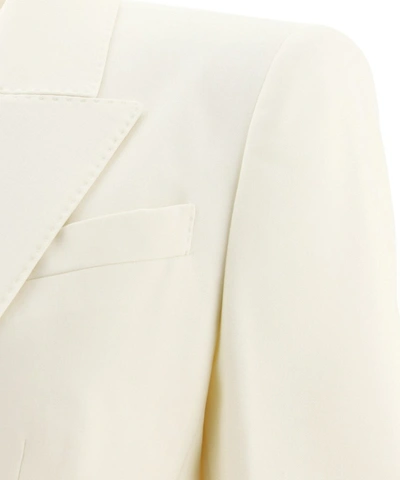 Shop Alexander Mcqueen Single Breasted Blazer In White
