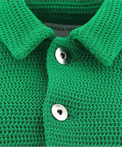 Shop Bottega Veneta Cropped Button In Green