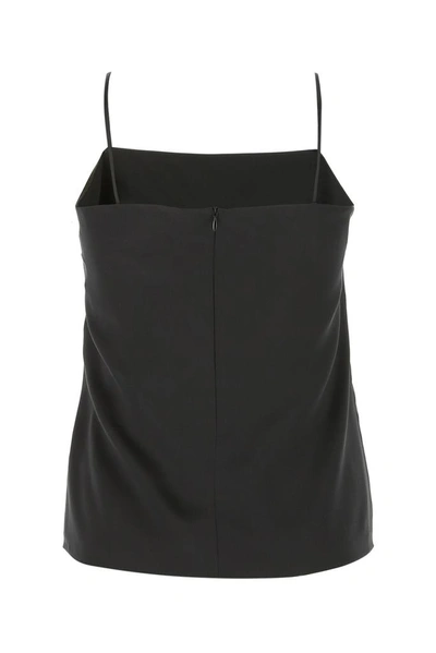 Shop Max Mara Orafo Pleated Detail Camisole Top In Black