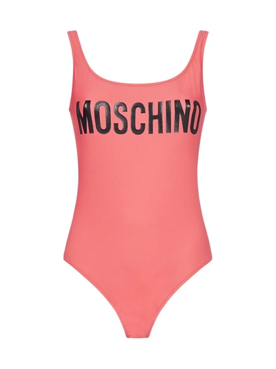 Shop Moschino Logo Print One In Red
