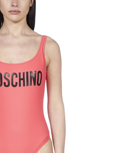 Shop Moschino Logo Print One In Red