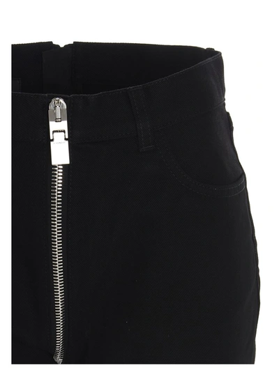 Shop Givenchy Zipped Straight In Black
