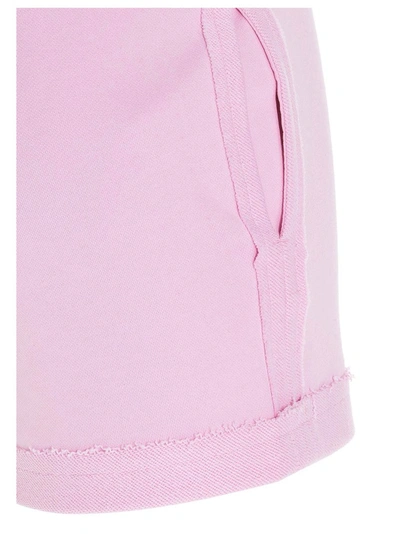 Shop Moschino Teddy Inside Out Shorts In Pink