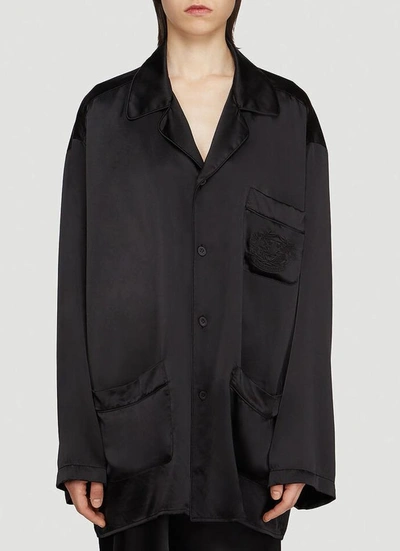 Shop Balenciaga Fluid Shirt In Black
