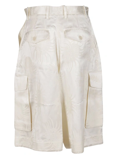Shop Jw Anderson Wide Leg Cargo Shorts In White