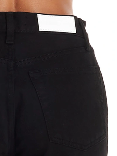 Shop Re/done 70s Stove Pipe Jeans In Black