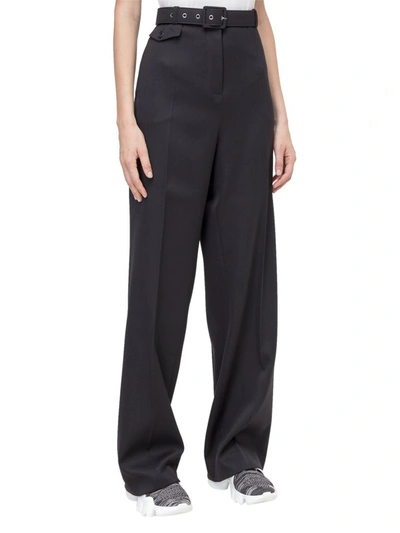 Shop Givenchy Belted Tailored Pants In Black