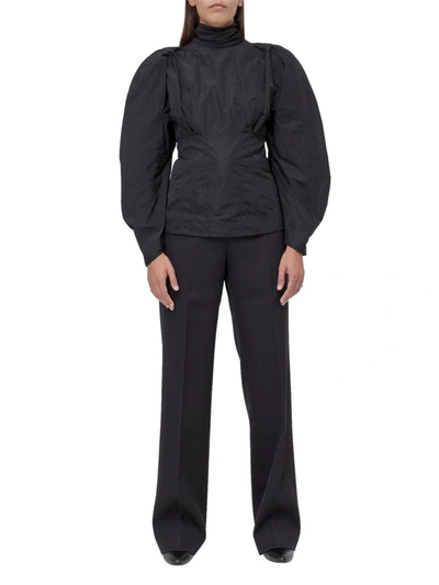 Shop Givenchy Belted Tailored Pants In Black