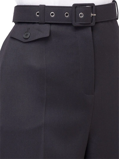 Shop Givenchy Belted Tailored Pants In Black
