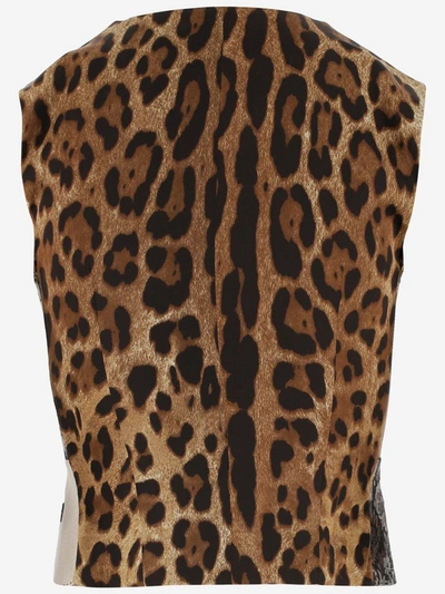 Shop Dolce & Gabbana Patchwork Vest In Multi