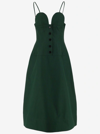 Shop Jil Sander Button In Green