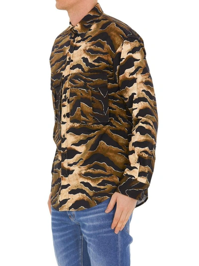Shop Dsquared2 Tiger Printed Shirt In Multi