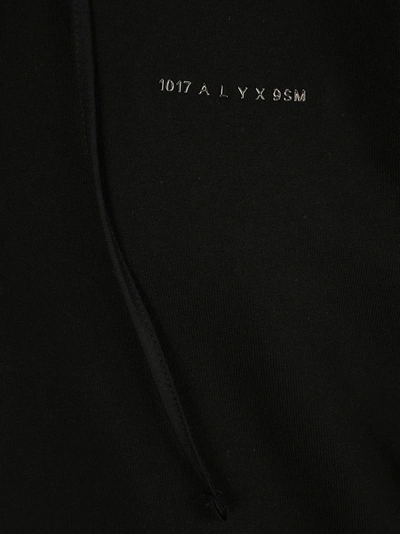 Shop Alyx 1017  9sm Logo Print Oversized Hoodie In Black