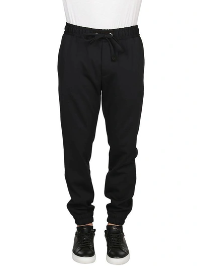 Shop Dolce & Gabbana Relaxed Drawstring Sweatpants In Black