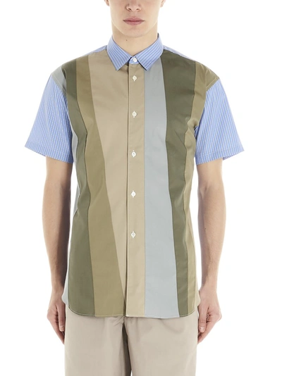 Shop Comme Des Garçons Shirt Striped Shirt In Multi