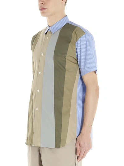 Shop Comme Des Garçons Shirt Striped Shirt In Multi