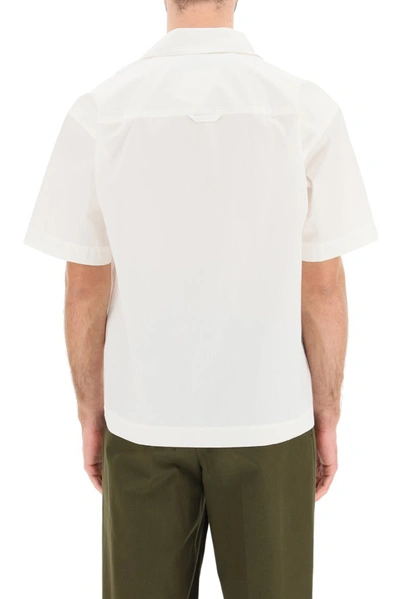 Shop Jacquemus La Chemise Jean Bowling Shirt In White