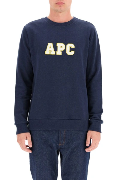 Shop Apc A.p.c. Malcolm Sweatshirt In Blue