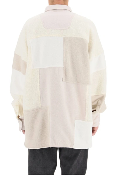 Shop Ambush Patchwork Oversize Shirt In White