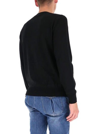 Shop Alexander Mcqueen Skull Intarsia Sweater In Black