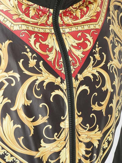 Shop Versace Baroque Panelled Jacket In Multi