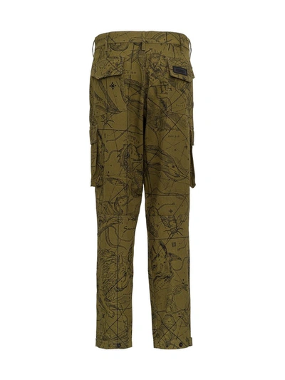 Shop Givenchy Astral Print Cargo Pants In Green