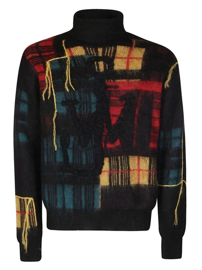 Shop Jw Anderson Patchwork Turtleneck Sweater In Multi