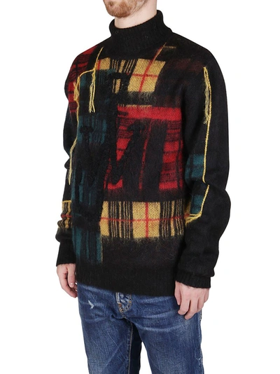 Shop Jw Anderson Patchwork Turtleneck Sweater In Multi