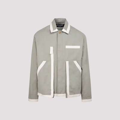 Shop Jacquemus Le Blouson Grain Jacket In Green