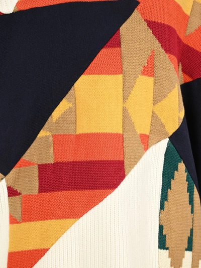 Shop Sacai Archive Print Knit Jumper In Multi