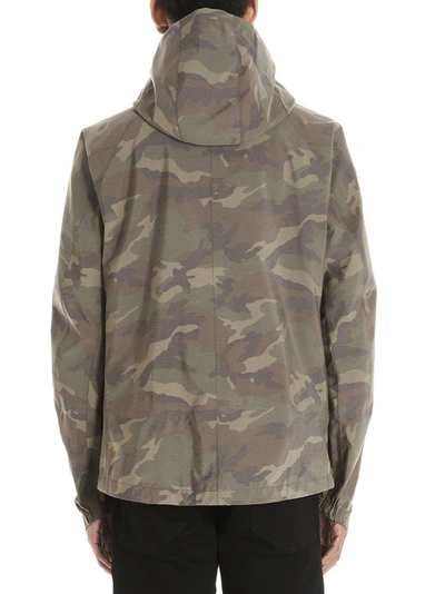 Shop Herno Camouflage Hooded Jacket In Multi