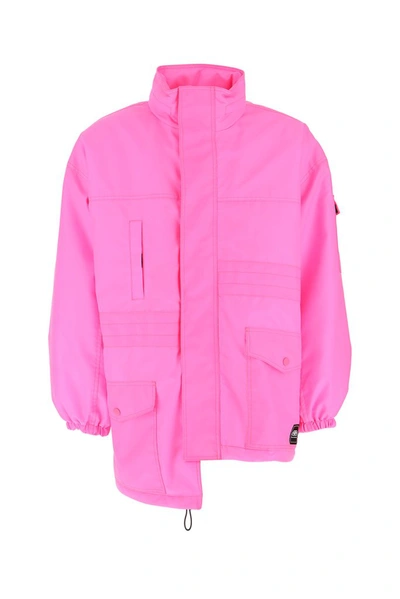 Shop Balenciaga Pulled Padded Parka In Pink