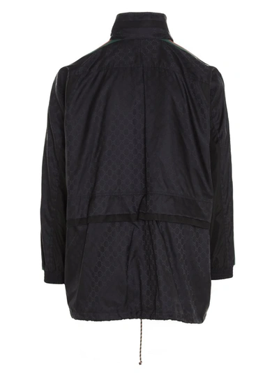 Shop Gucci Gg Jacquard Jacket In Black