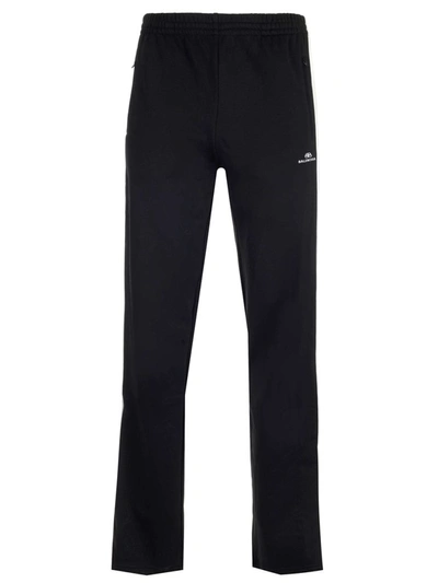 Shop Balenciaga Side Band Joggers In Black