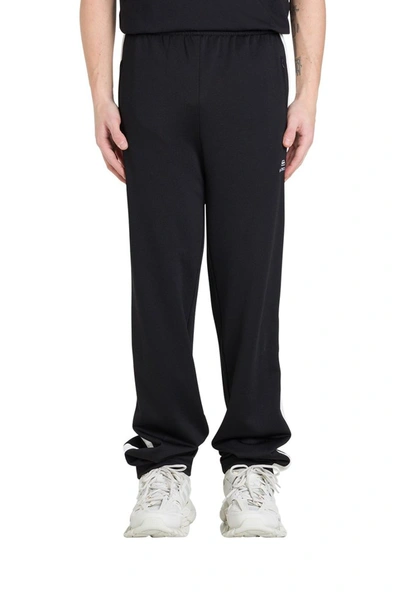 Shop Balenciaga Side Band Joggers In Black