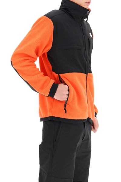 Shop The North Face Denali 2 Logo Fleece Jacket In Orange
